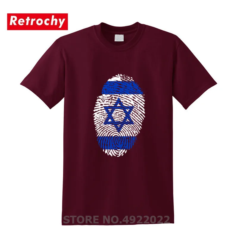 Израиль Флаг футболки с отпечатком пальца для мужчин есть большие Размеры Новый