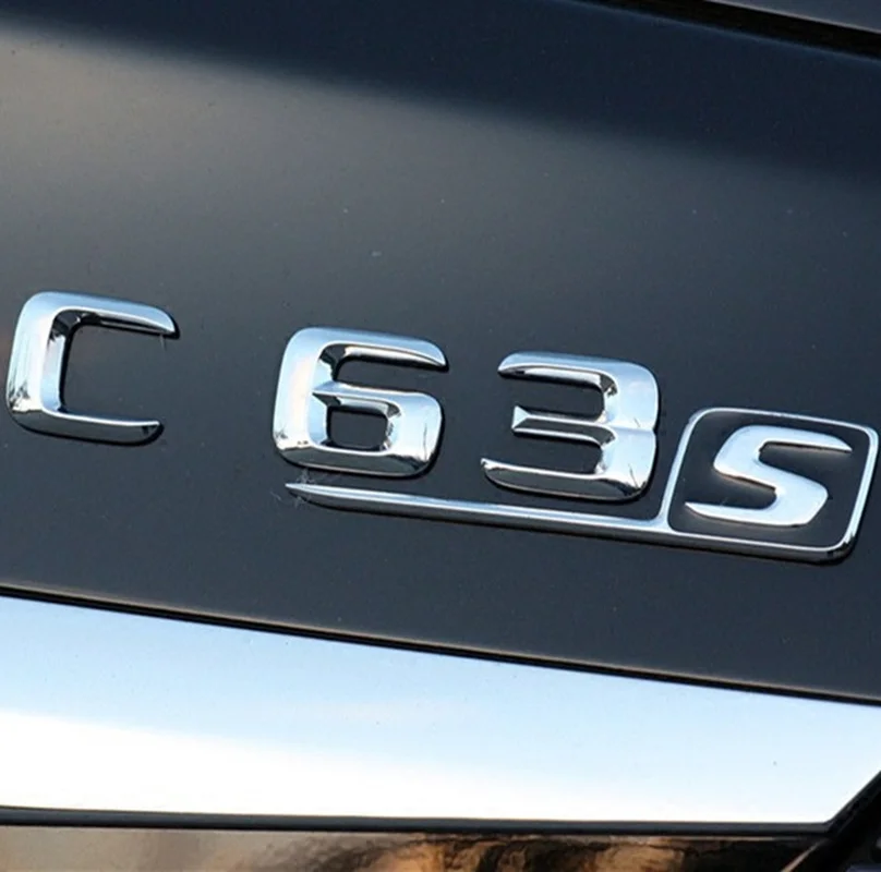 Автомобильный значок ABS C63S наклейка на заднюю часть автомобиля для Mercedes Benz W117 Cla45