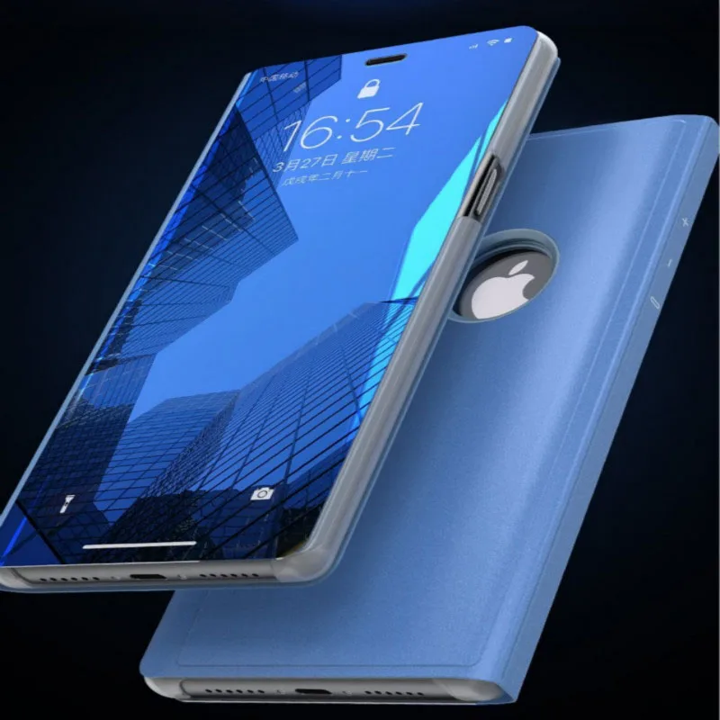 Роскошный прозрачный зеркальный чехол для Iphone XR XS MAX X 8 7 6 6s Plus чехлы с откидной