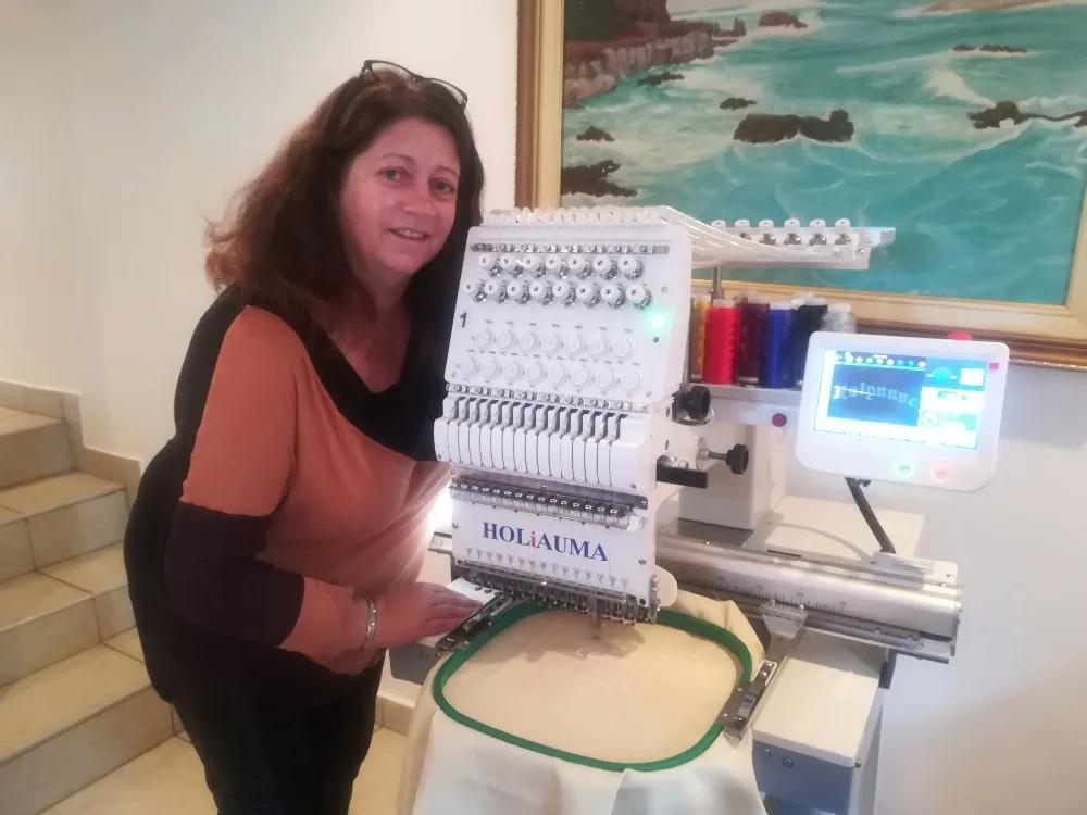 Хит продаж компьютеризированная вышивальная машина с одной головкой 15 игл