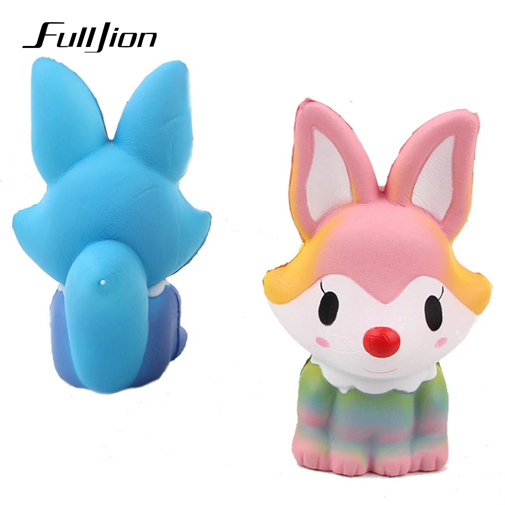 Fulljion Stress Relief Toys Fox Squishy Surprise Gadget Squishi Kawaii Popular Squeeze Fun Gags Practical Jokes | Игрушки и хобби