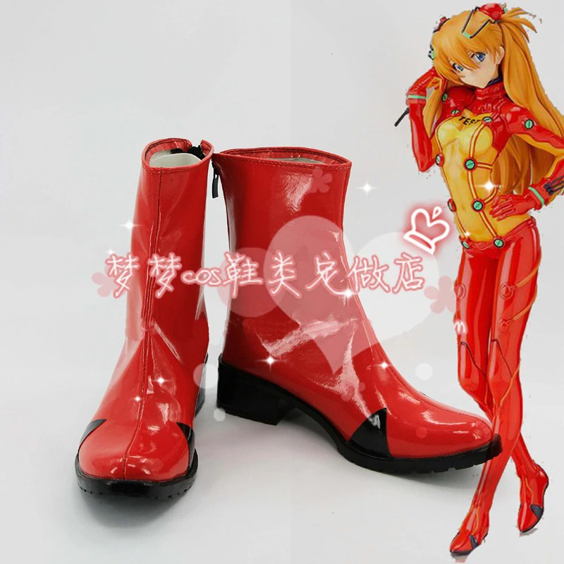 EVA Soryu Asuka Langley cos обувь для косплея Хэллоуин аниме косплей сапоги на заказ|boots
