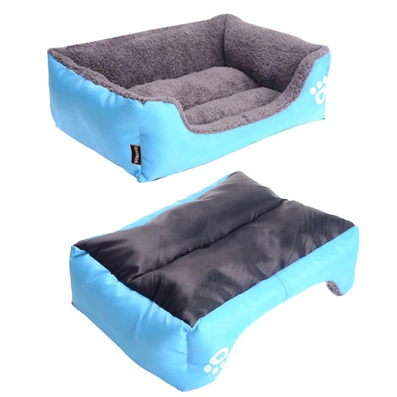 Голубая роза Уютный милый питомец собака кровати ткань диван коврик теплый