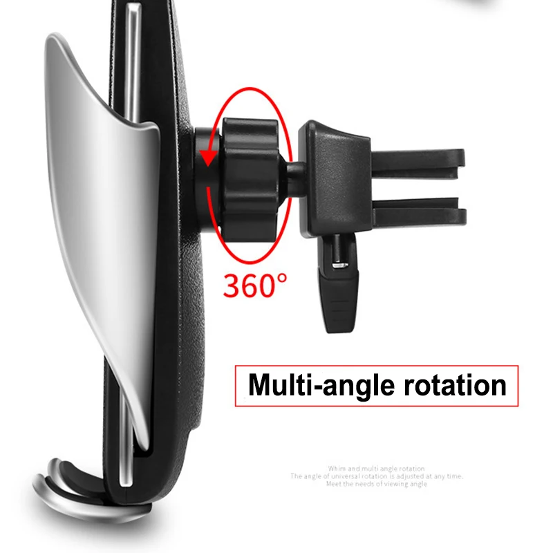 Беспроводное Автомобильное зарядное устройство 10 Вт автоматическое зажимное