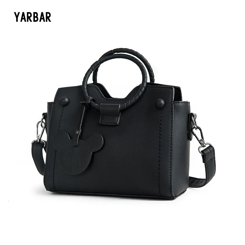2016 Autumn Solid Women Bag Female Leather Cute Ladies Crossbody Shoulder bags Sweet Boston Girls Messenger bag bolsa feminina | Багаж и