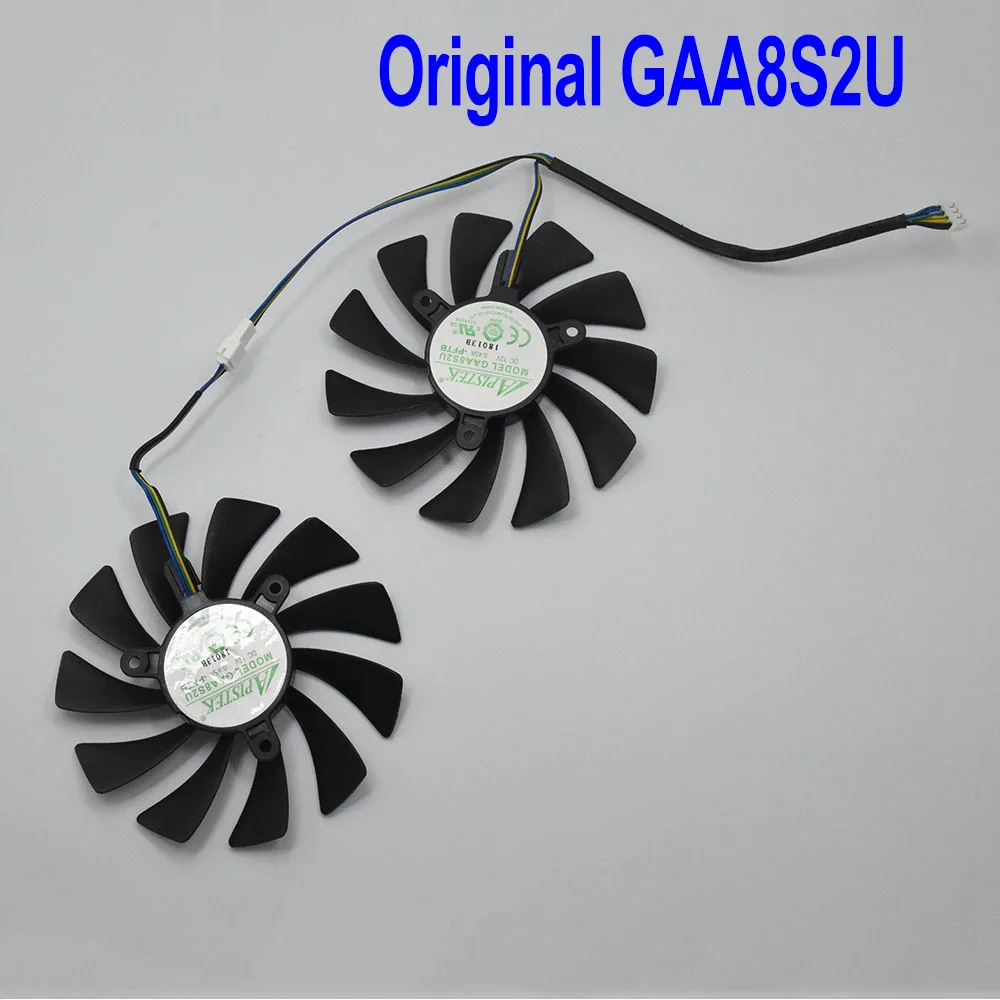 Original-GAA8S2U 95 мм GAA8S2U 42 мм 4Pin кулер вентилятор Замена для ZOTAC GTX 1070 1080 Ti GTX 1070Ti 1080Ti AMP Edition видеокарта вентилятор охлаждения - Цвет лезвия: Original-GAA8S2U