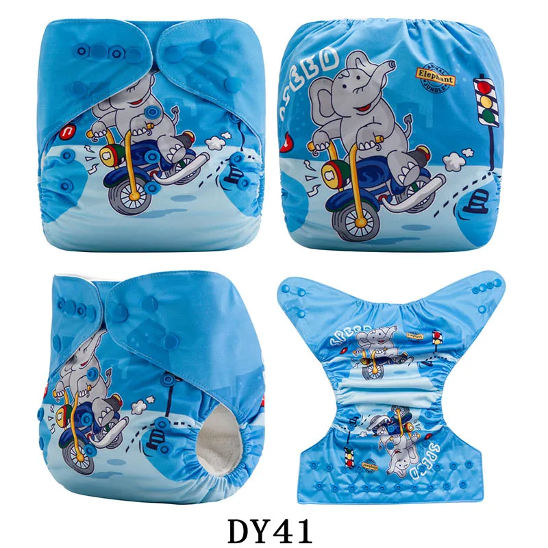DY41 {AnAnBaby} новое поступление, тканевые подгузники с принтом, многоразовые моющиеся подгузники для отдыха - Цвет: DY41