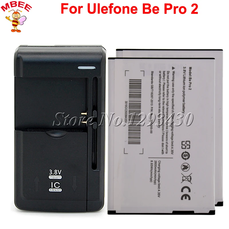 1 партия = шт. Универсальное зарядное устройство + 2 для Ulefone Be Pro Аккумулятор L55 Ulfone