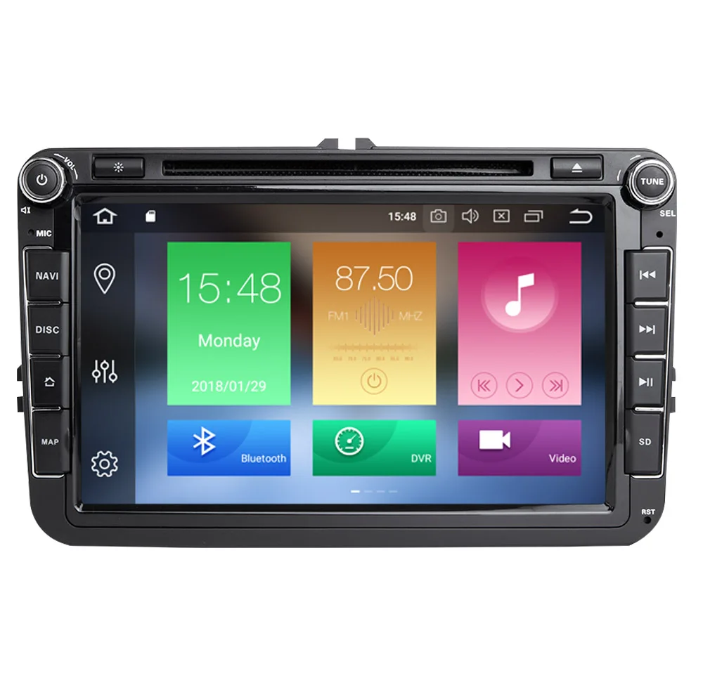 Автомобильная головная установка для Rapid Yeti VW passat b6 golf 4 5 6 polo tiguan Seat Altea Android 8 0