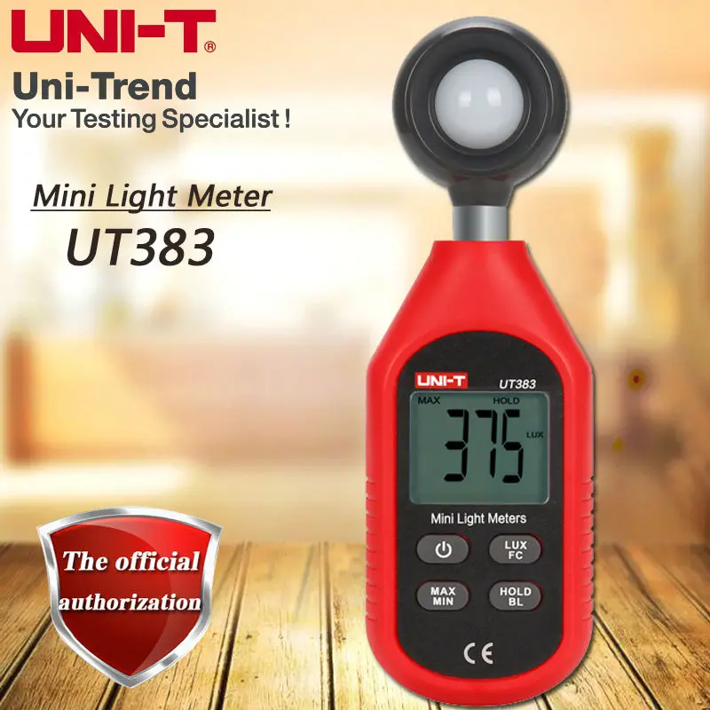 UNI-T UT383 мини-измеритель освещенности/люксовый измеритель/Φ/диапазон 0 ~ 200000lux |