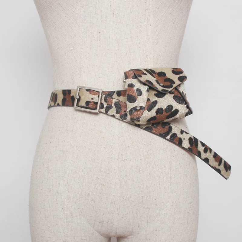 

New Woman Lady Leopard Print Strap Waist Bag Belts Female Fashion Clothing Accessories Girls Adjustable Decoration Waistband