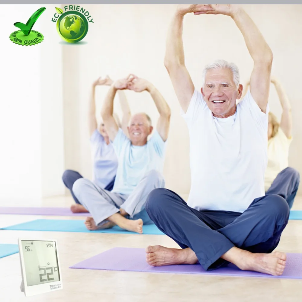 Цифровой Температура измеритель влажности гигрометр комнатный термометр