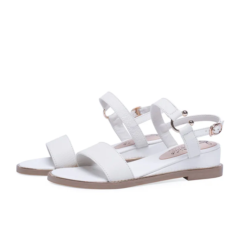 Женские сандалии с пряжкой Smirnova модная повседневная обувь из натуральной кожи на