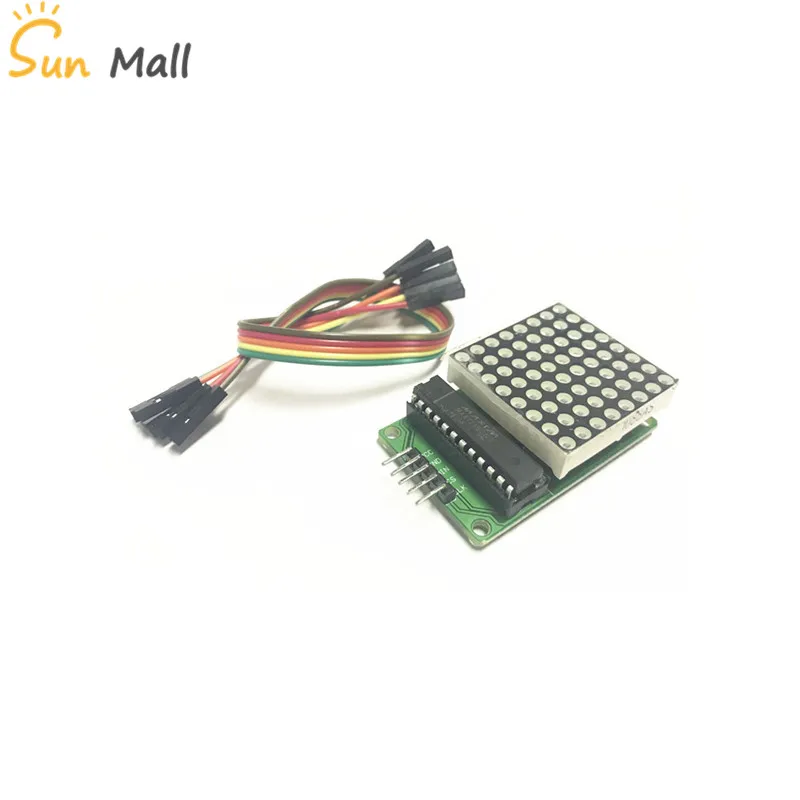 MAX7219 точечный модуль светодиодной матрицы MCU светодиодный управления дисплеем
