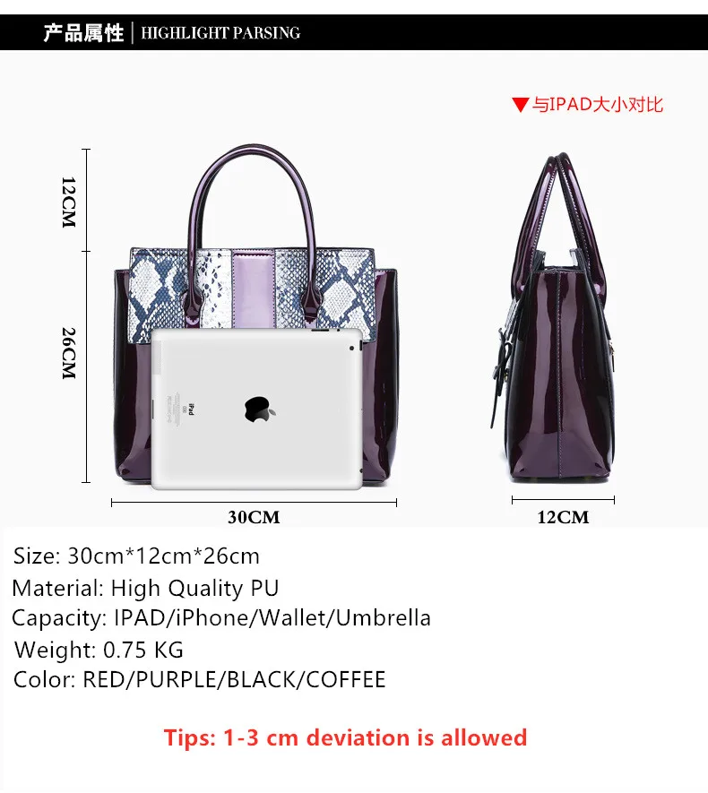 WALLET FOR FREE Brand New Fashion Crocodile pattern Women Shoulder Bags Handbag PU Leather Female Bag Ladies Hand Bags Sac
