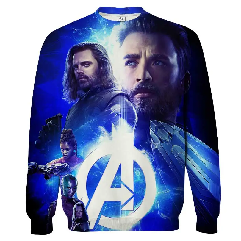 18 весенне-осенняя Молодежная рубашка без капюшона с круглым вырезом и принтом