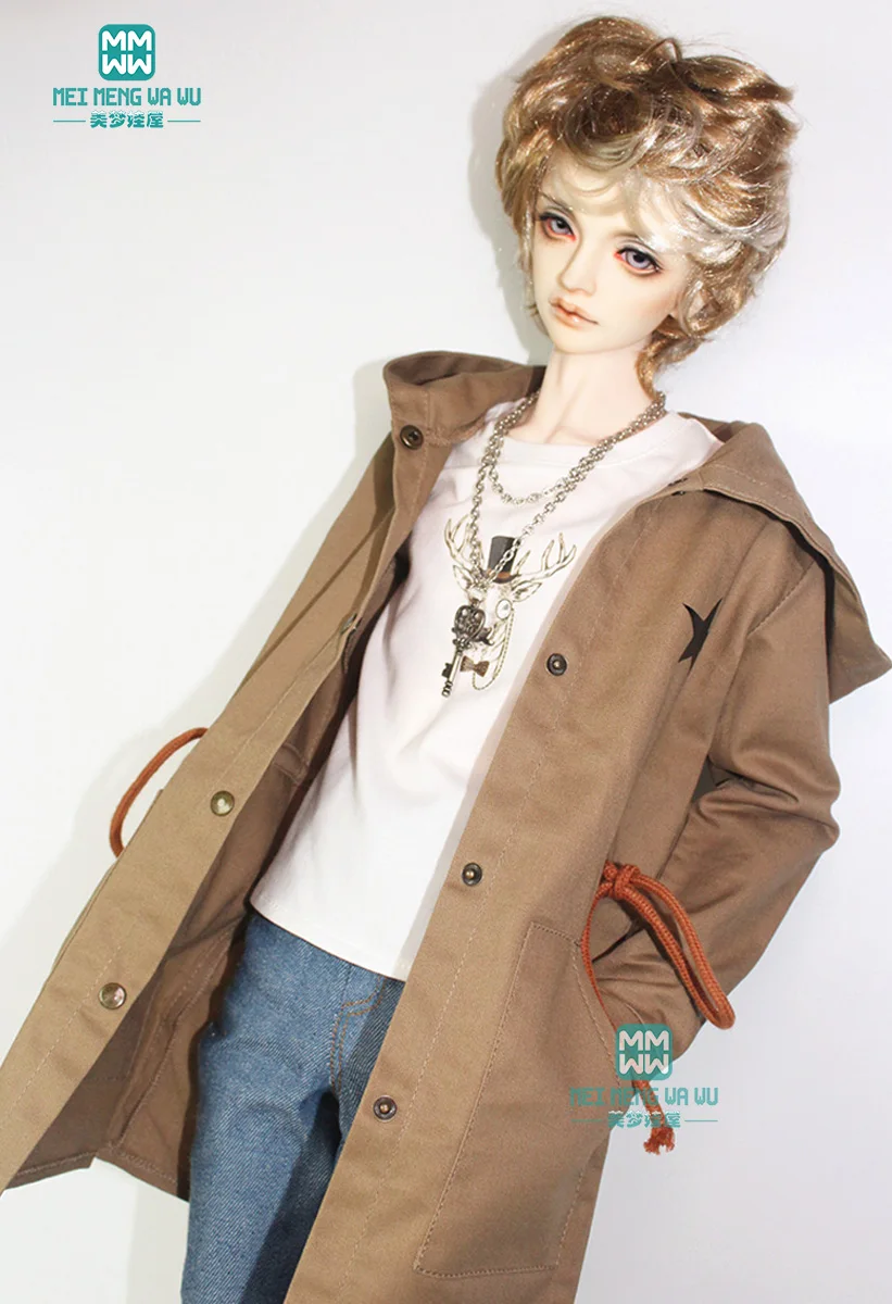 Одежда для кукол BJD подходит дяди модная дикая футболка кардиган с капюшоном |