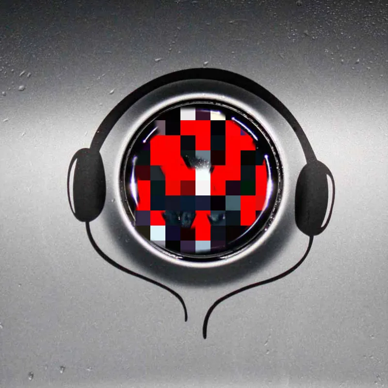 Аксессуары наклейки для автомобиля с логотипом на заднюю панель наушники VW Volkswagen