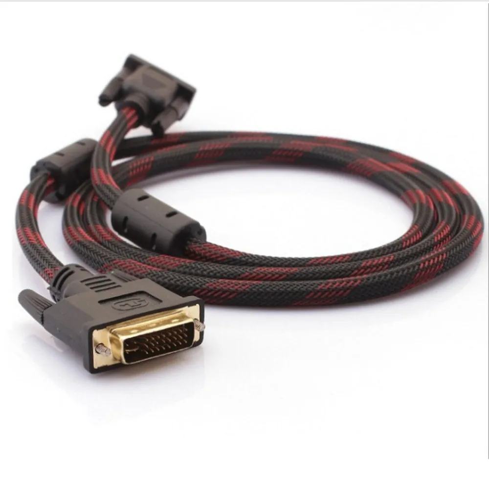 Высокая Скорость DVI Кабель HDMI Переходник 24 + 1 pin D Позолоченные dvi поддерживает 3D