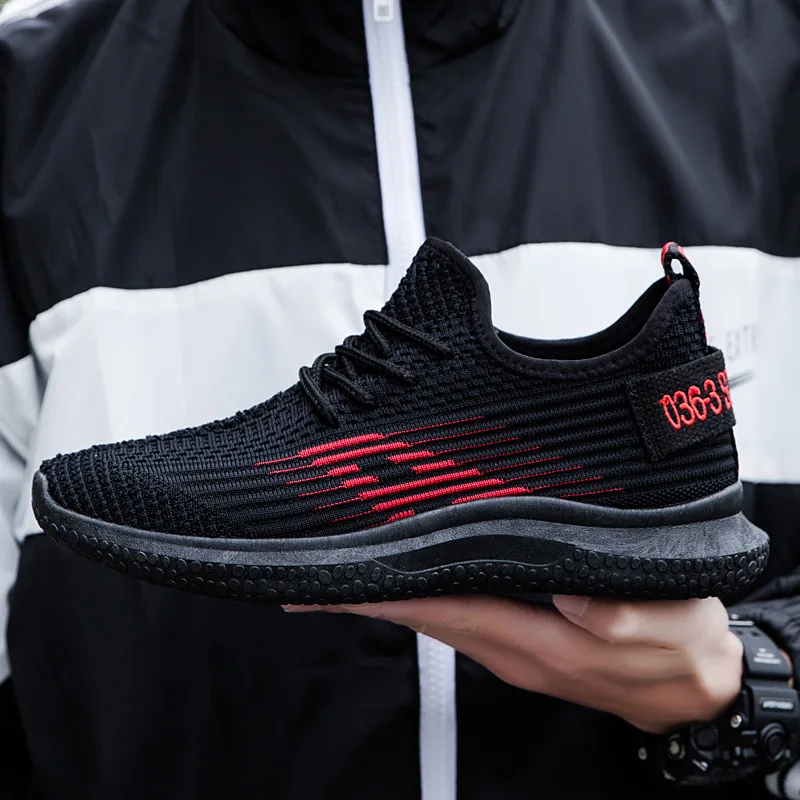 Men Casual Shoes Fashion Sneakers Breathable Tenis Masculino Adulto Woven Summer Walking Footwear | Обувь