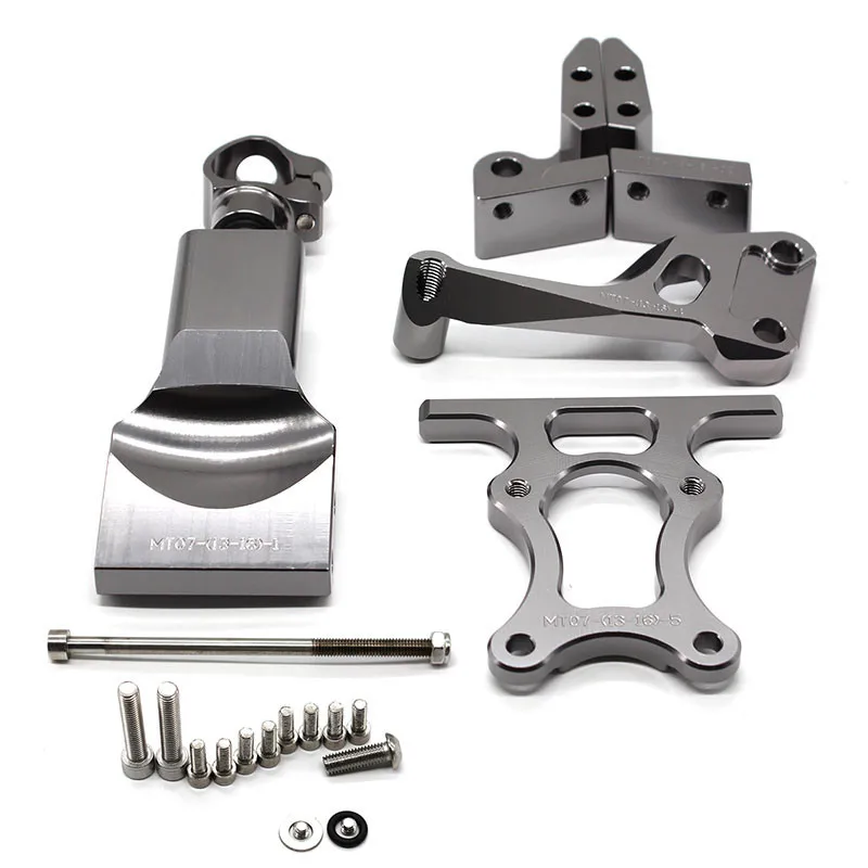 Motorcycle Steering Stabilizer Damper Adjustable Mounting Bracket Support Kit For Yamaha MT07 MT-07 FZ07 2014 2015 2016 2017 | Автомобили