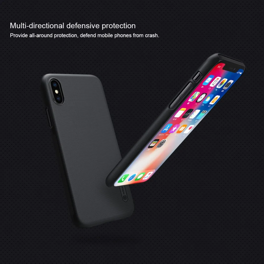 Чехол Nillkin для iphone X матовый ПК твердый пластиковый чехол на заднюю панель