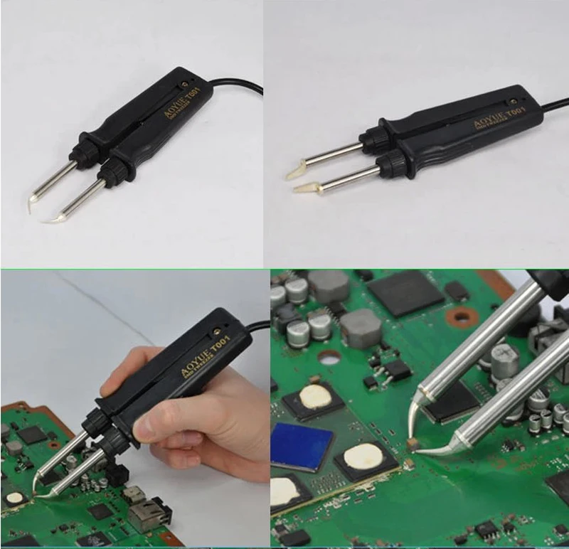 Оригинальный AOYUE 950/950 + Электрический пинцет IC паяльная станция горячий Пинцет 5 pin