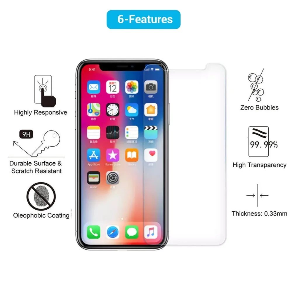 Стекло для apple iphone xs max закаленное стекло Защита экрана iphonex iphonexs защитная