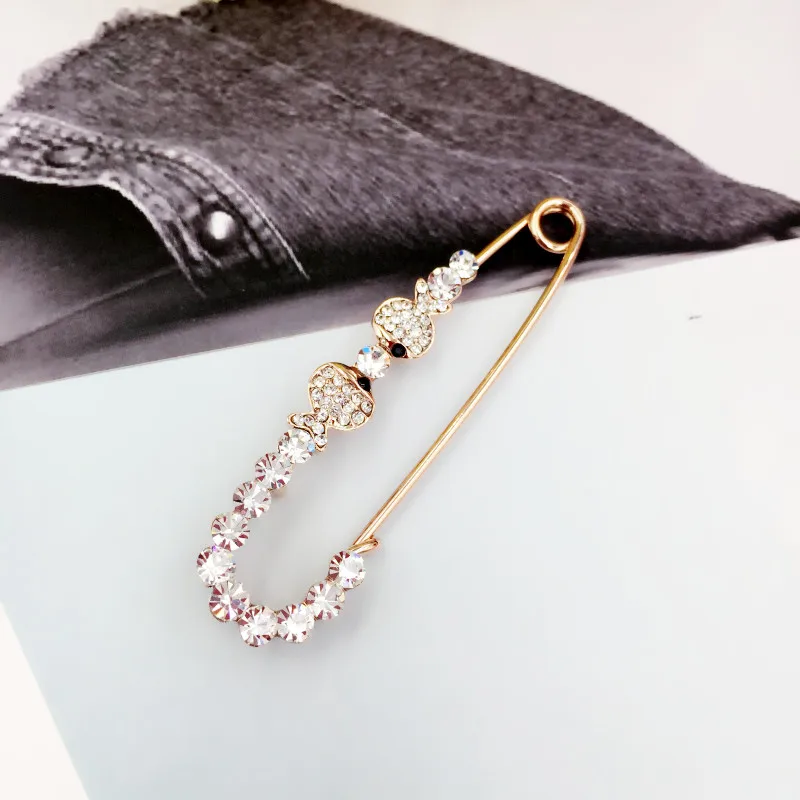 New Arrival Fashion Cute Double Kiss Fish Brooch Pins for Women Elegant Animal Brooches Scarf Wedding Jewelry Ceremony Gift | Украшения и