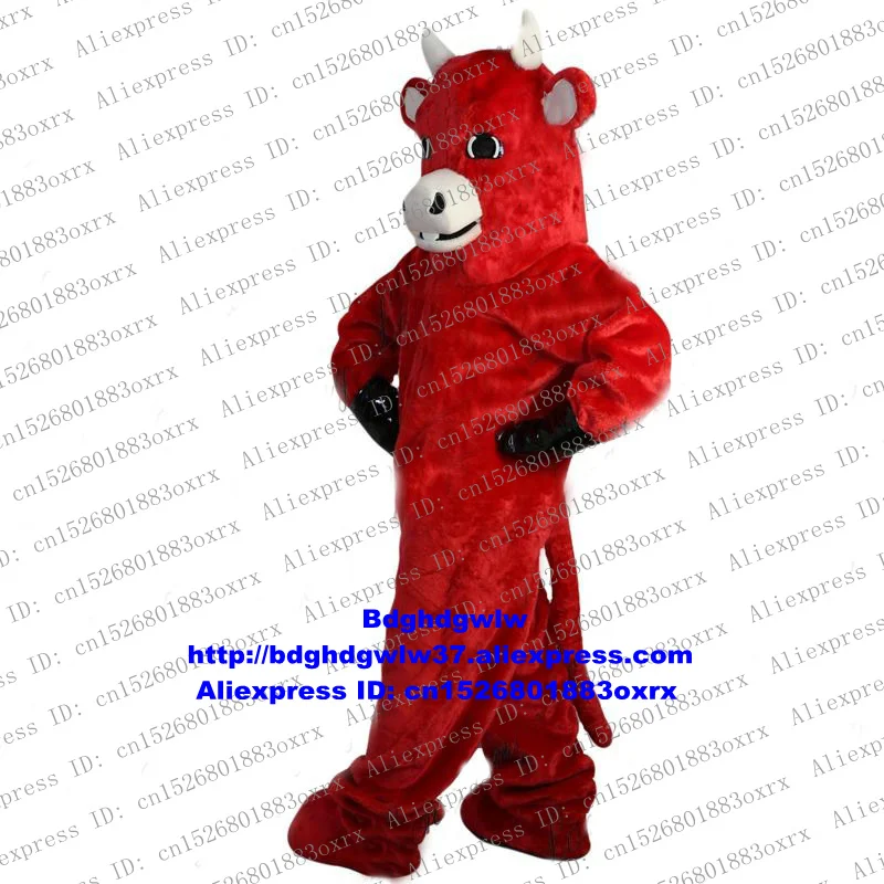 Маскарадный костюм Red Kerbau Bison Wild бык Мул икры крупного рогатого скота мультяшный