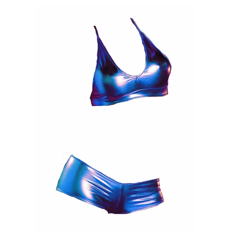 Женский Комплект эротического нижнего белья из искусственной кожи|Комплекты
