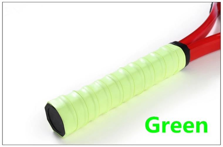 Green Ручка для бадминтонной ракетки Overgrip Сквош теннисная повязка от пота Мужская теннисная лента для обмотки ручек спортивная повязка для головы захват ленты Теннисный браслет - Цвет: Green