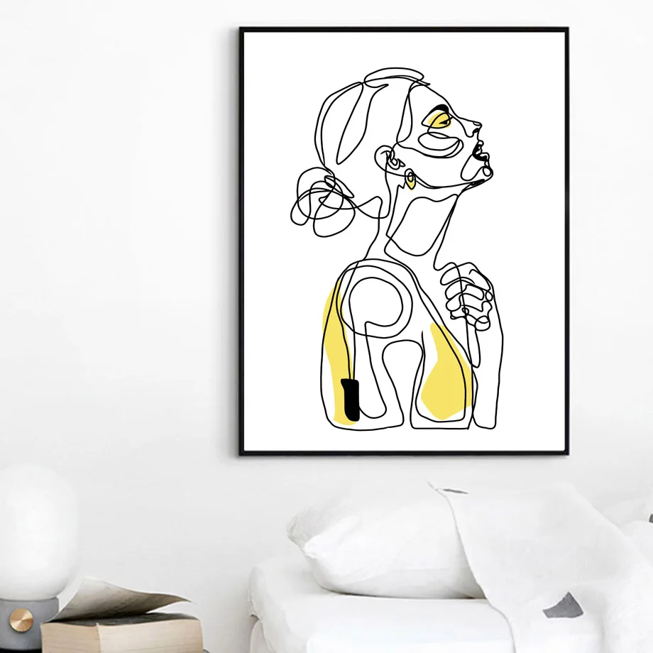 Абстрактная Картина на холсте с листьями Matisse для девочек минималистичные