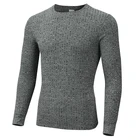 Muscleguys 2021 весна новый круглый вырез Теплый размера плюс мужской пуловер с длинным рукавом свитер для мужчин Тонкий облегающий свитер для мужчин