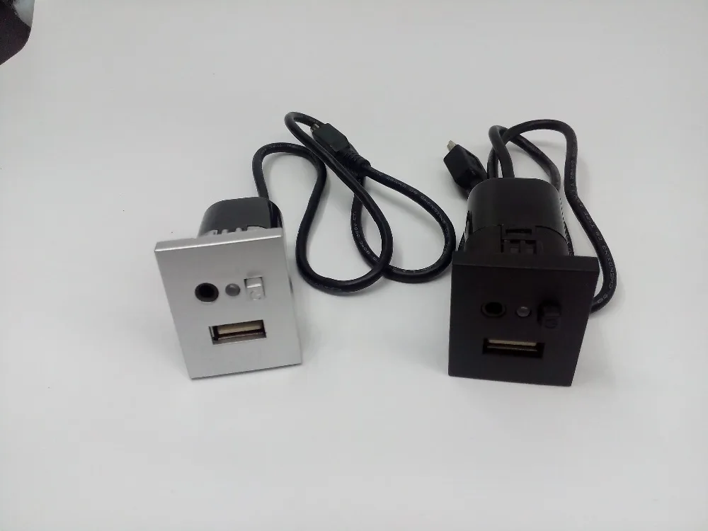 Установка Cd dvd-плееров Usb интерфейс модификация панели с Usb портом и Aux Выход для Ford Focus черный и серебристый