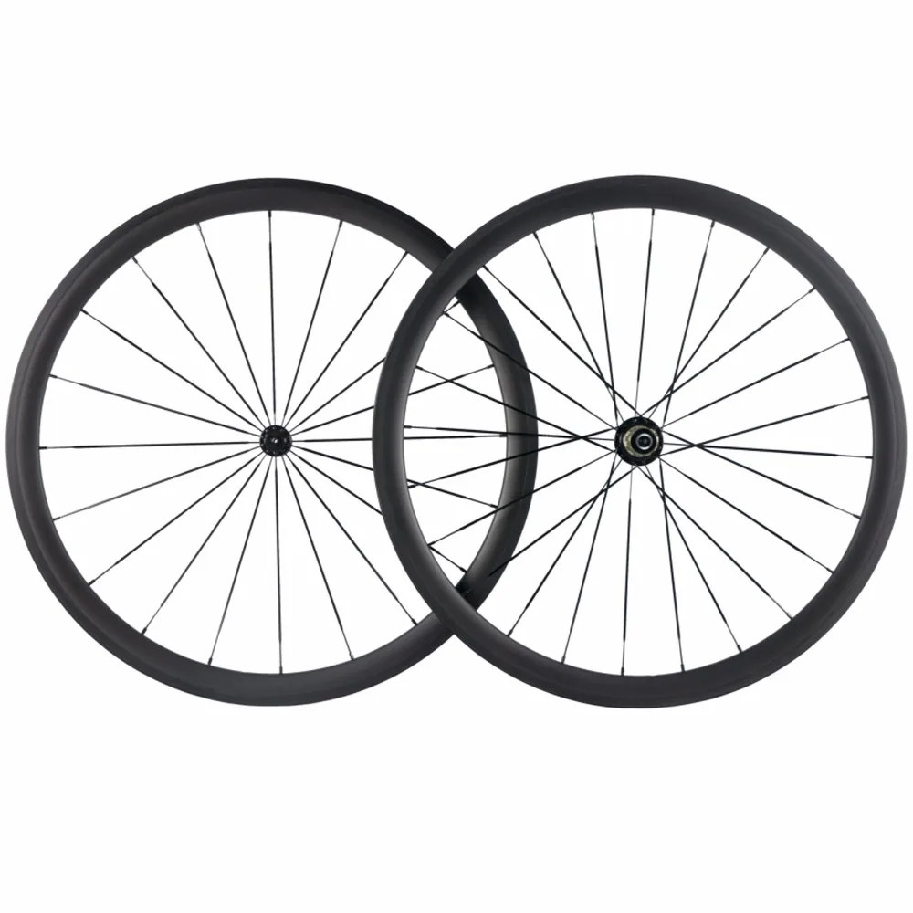 Factory Sales 700C Carbon Wheelset Tubular 38mm 50mm 60mm 88mm Carbon Bicycle Wheels Clincher Road Bike Wheels Basalt Braking