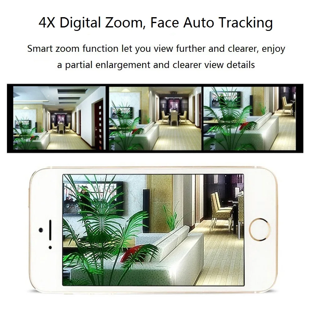 Wanscam K54 1080P WiFi Беспроводная ip камера FHD лица Автоматическое отслеживание PTZ