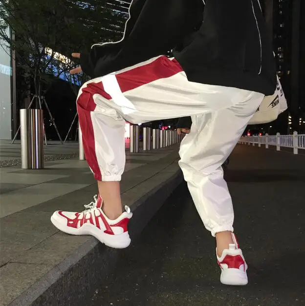 Хит продаж легкие повседневные свободные штаны в стиле хип-хоп с бантами 2019