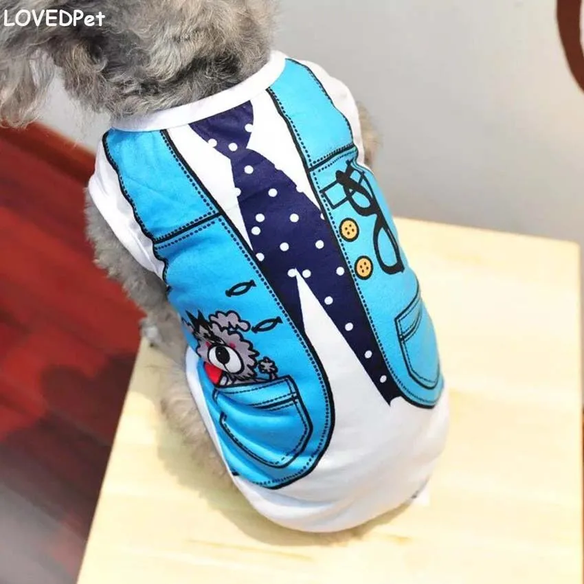 Популярная милая маленькая рубашка Чихуахуа Померанская собака спасательный