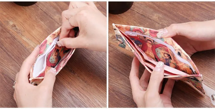 Цельный мультяшный холщовый кошелек японского аниме-кошелек для мужчин и женщин с застежкой для денег ID держатель для карт кошелек Billetera портмоне унисекс