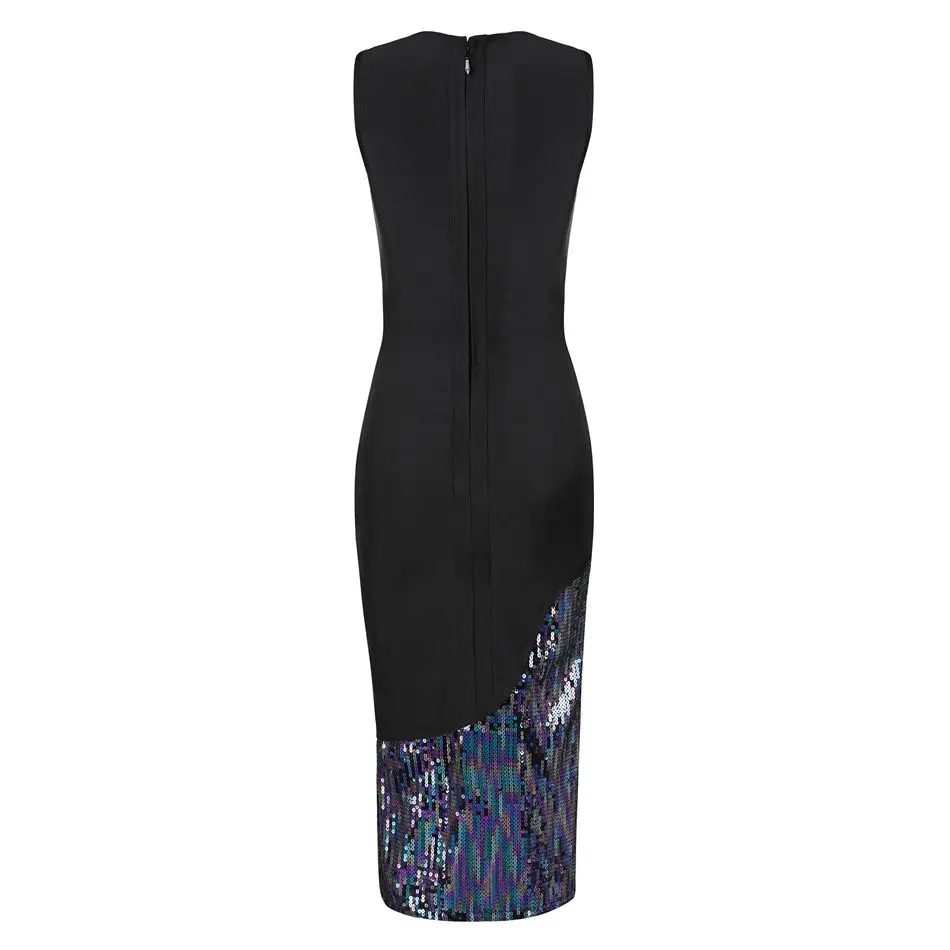 2018 новейшее летнее бандаж знаменитости для вечеринок платье женское черное без