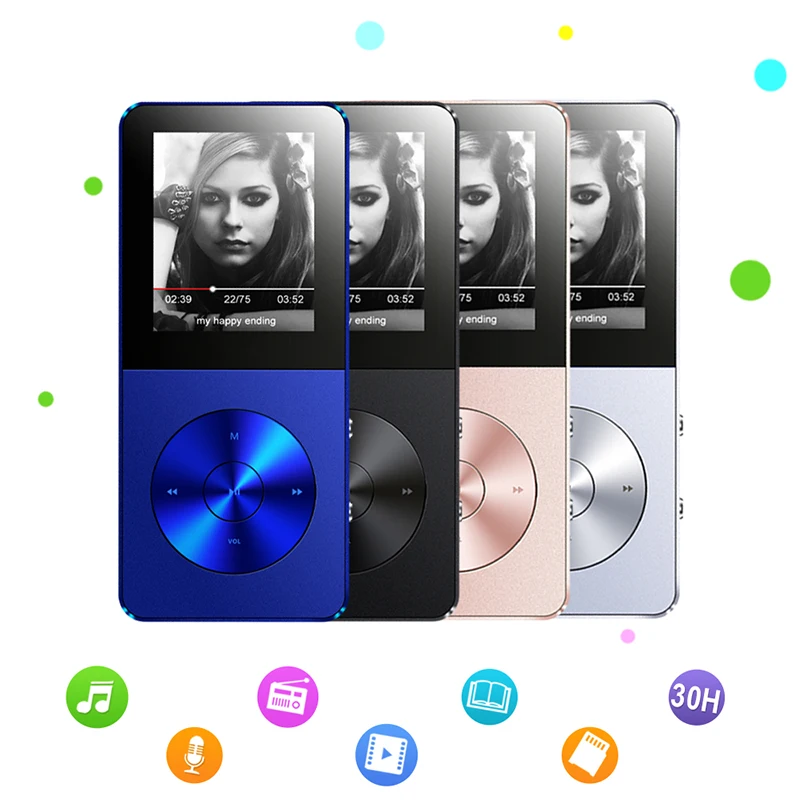 Новые металлические спортивные MP3 плеер Портативный аудио 8 ГБ с Встроенный
