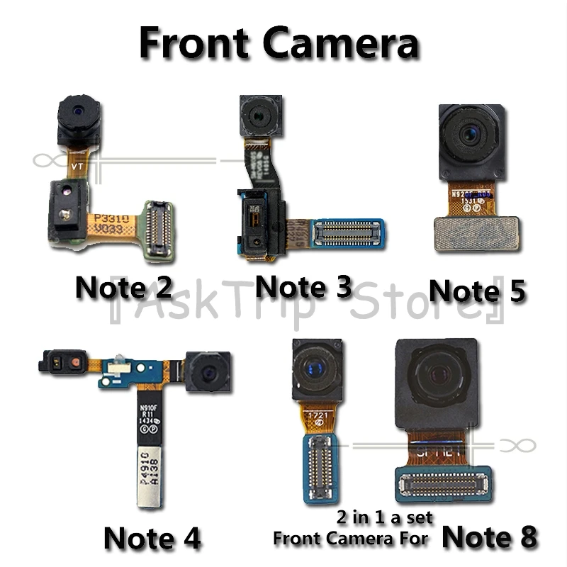 Для Samsung Galaxy Note 2 3 4 5 8 N7100 N900 N9005 N910F N910C N950F N950U фронтальная камера Flex оригинальная