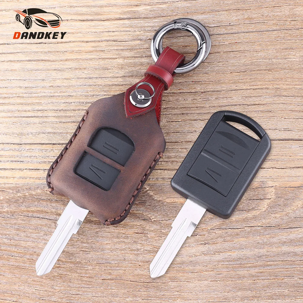 Чехол для Vauxhall Opel Astra Vectra Zafira HU46 из натуральной кожи с 2 кнопками|buttons buttons|button