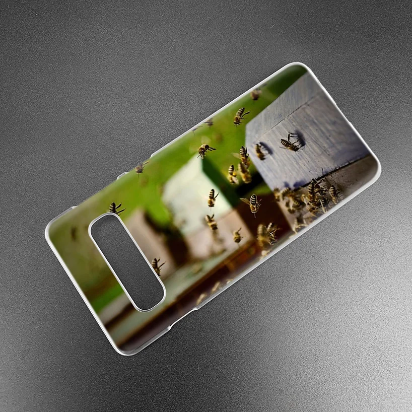 Пчелы Золотой Мёд чехол для samsung Galaxy S10 5G S10e S9 S8 M30 M20 M10 J4 J6 плюс J8 Note 8 9 животных жесткий чехол из ПК для телефона
