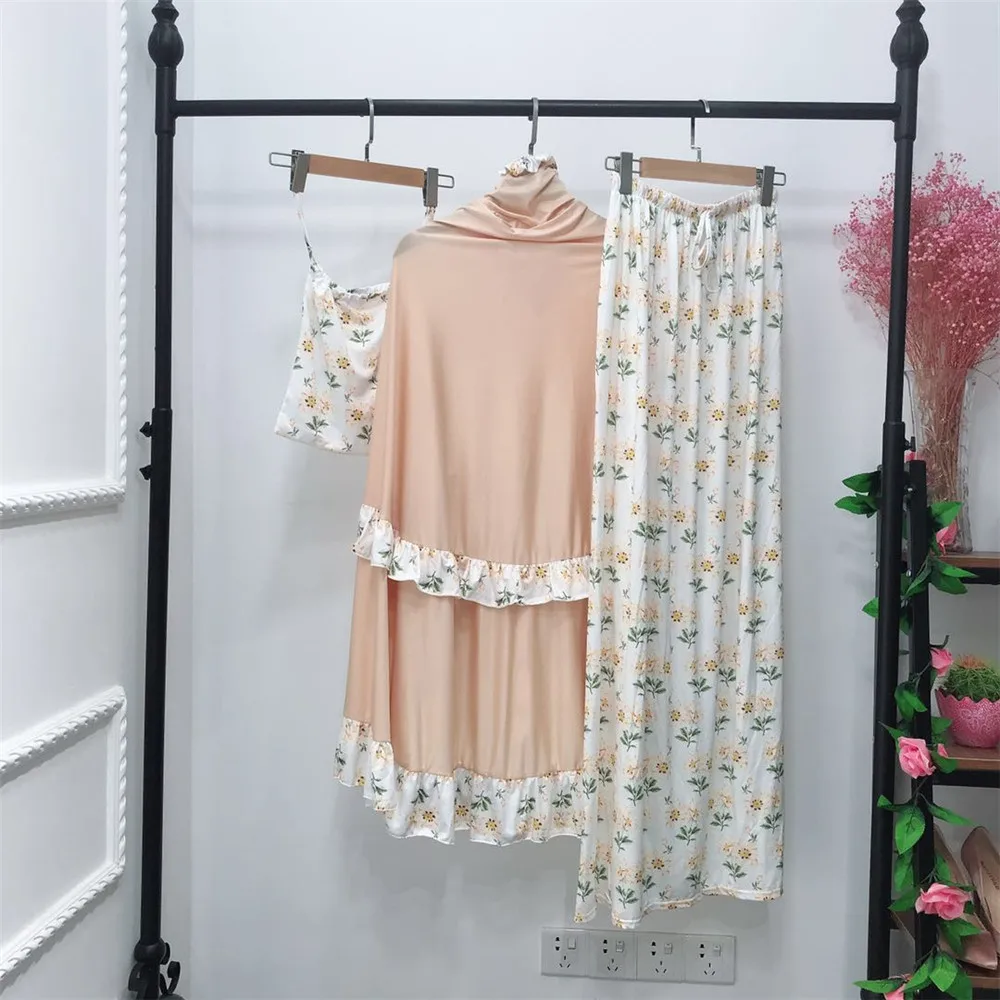 Abaya Robe Femme цветы Рамадан мусульманский хиджаб платье Кафтан Дубай абайя s женский кафтан Tesettur Elbise молитва Исламская одежда