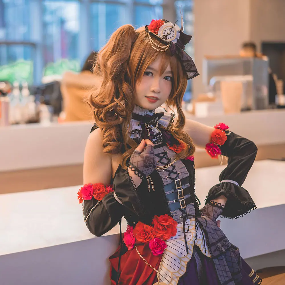 CGCOS Косплей Костюм BanG Dream! Roselia Neo-Aspect Lisa Imai Платье Аниме Униформа Хэллоуин Аниме игра