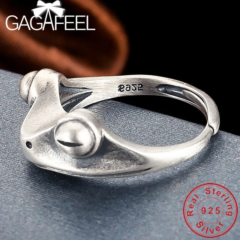 Женское Открытое кольцо GAGAFEEL S925 серебро 925 пробы Прямая поставка высокое
