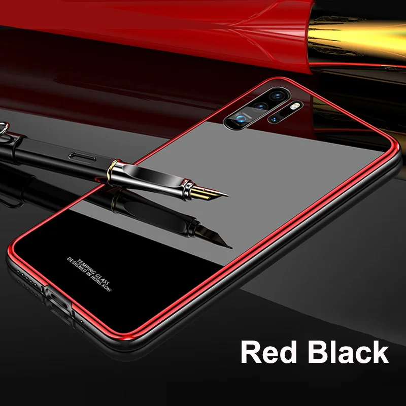 Для huawei P30 Pro Чехол металлический бампер покрытие PC край закаленное стекло твердая задняя крышка для huawei P20 Pro P10 Plus защитный чехол