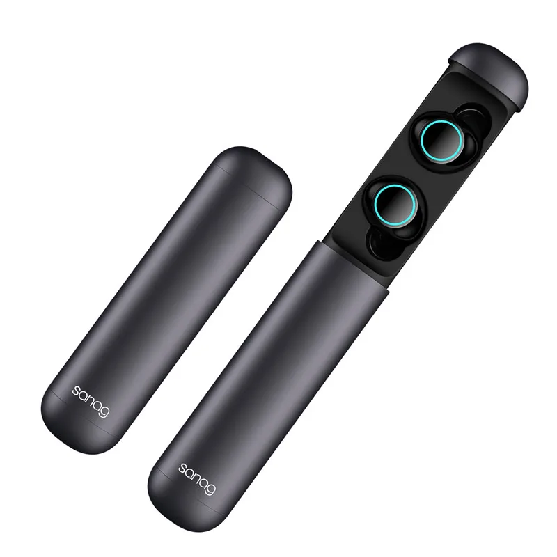WELTEAYO J2 Мини Bluetooth 5,0 гарнитура стерео наушники-вкладыши TWS с Беспроводной наушники Шум снижение Hedphones музыкальные наушники для iPhone Xiaomi - Цвет: Черный